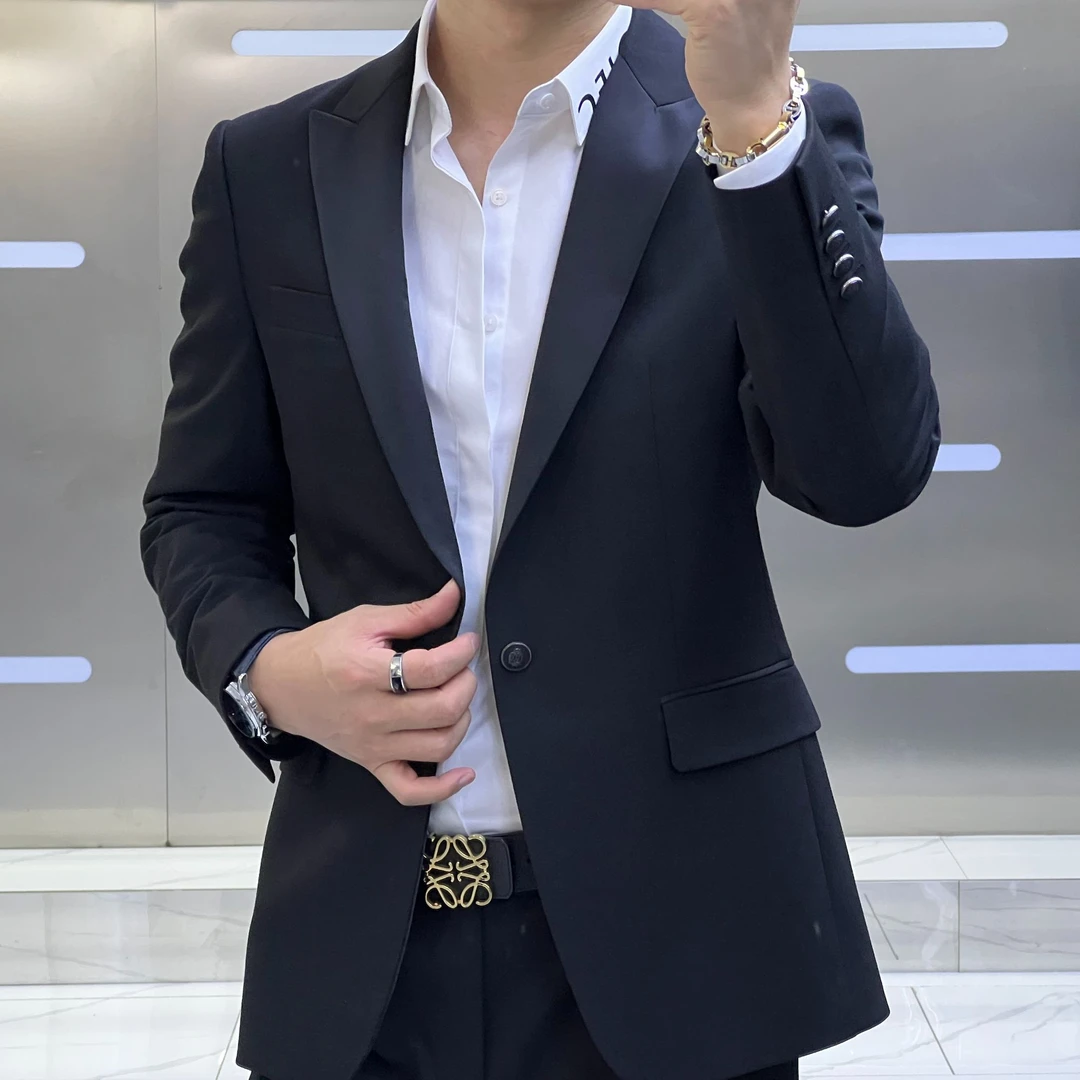 男士新款秋冬设计师潮流韩版帅气百搭套西时尚休闲修身职业