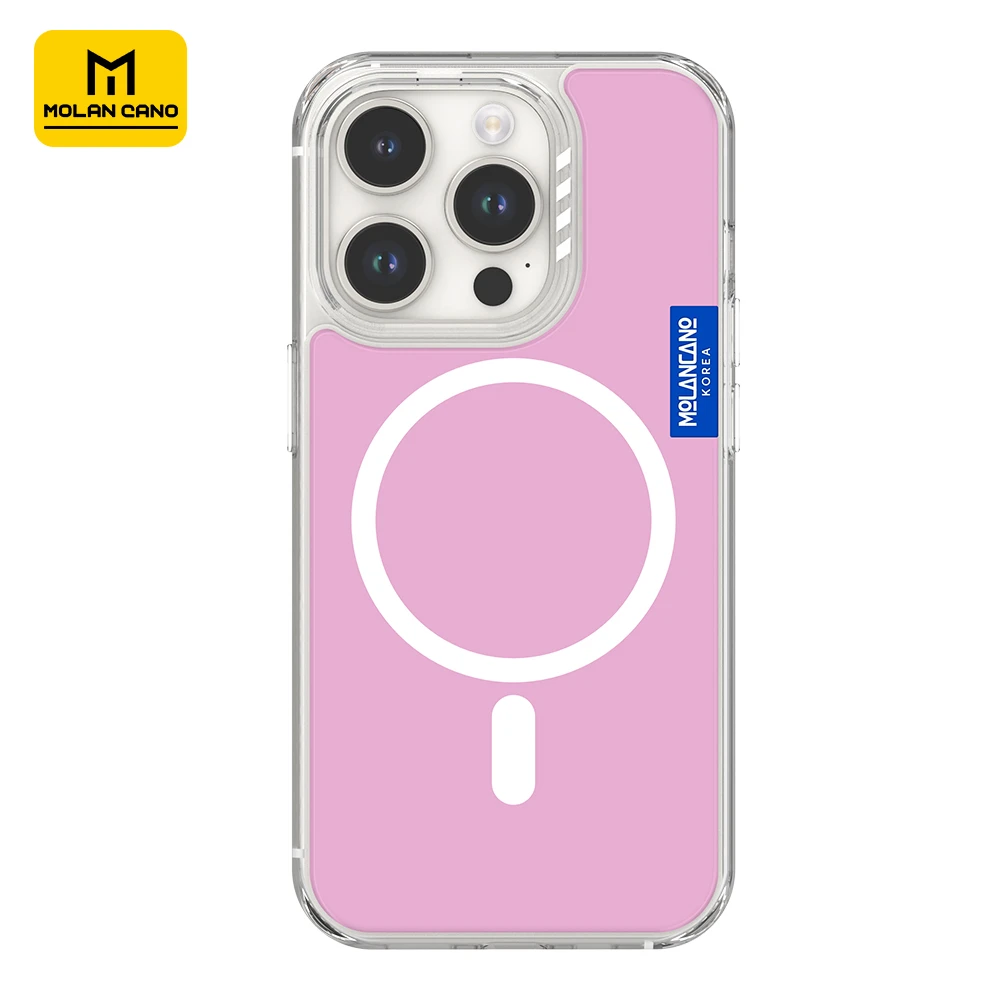 MOLAN CANOiphone16磁吸15/14简约纯色透明PROMAX苹果手机壳