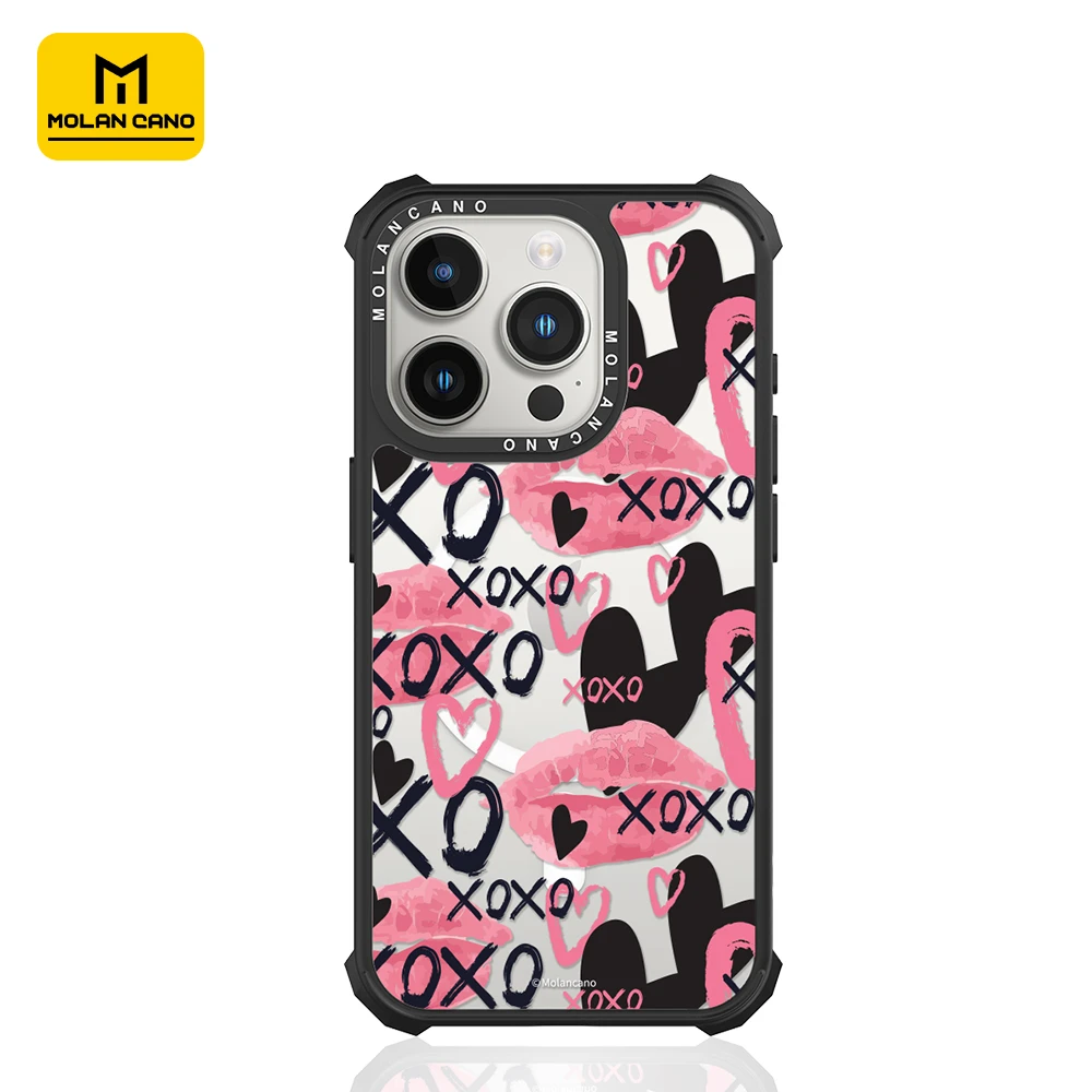 MOLAN CANO唇印爱心适用于IPHONE17/16/15PROMAX透明防摔手机壳