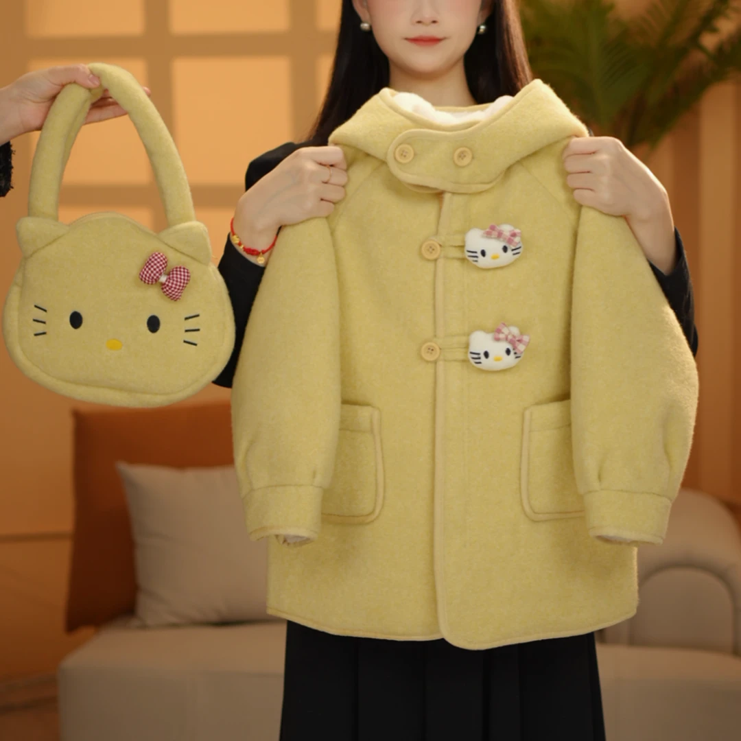 女童2025秋冬Kity女中大童冬装气质棉服外套DWT00590
