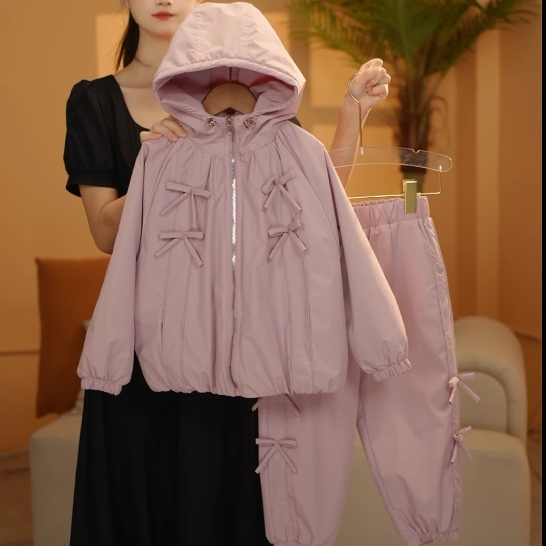 加棉加厚2024冬款中大童冬款女孩时尚百搭俩件套秋套装DTZ00280