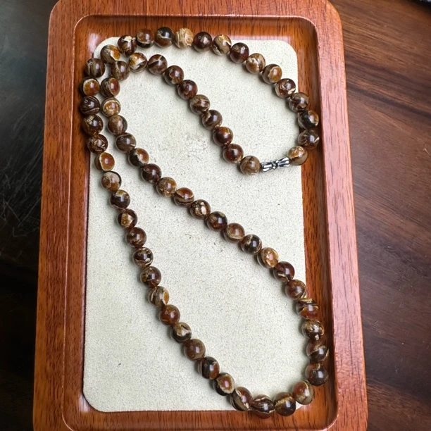 【艺品堂】8mm干白花项链- 多样性发其一