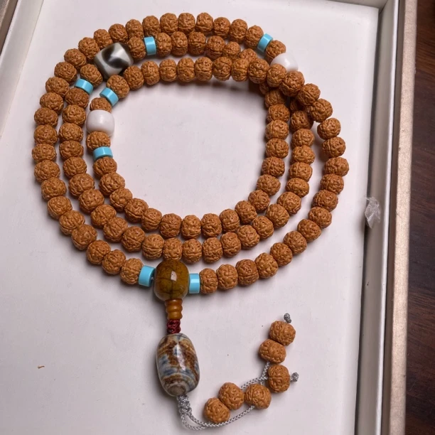 【艺品堂】8mm108金刚项链 设计款 多样性发一