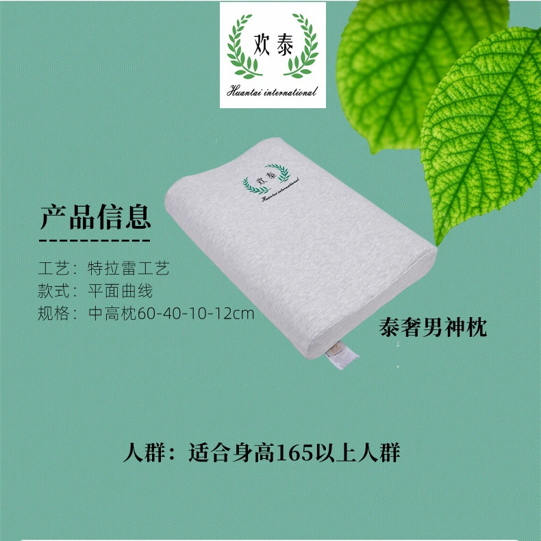 欢泰泰奢系列特拉雷工艺更透气中高枕成人乳胶枕枕头男神枕