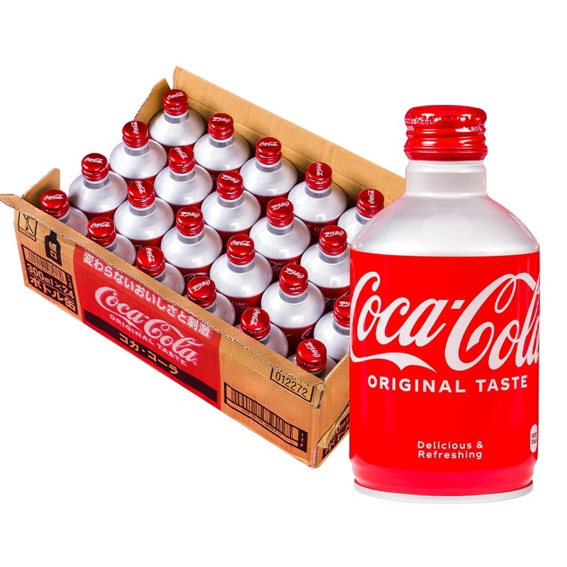 日本进口子弹头可乐铝罐装收藏版冰爽碳酸饮料300ml即饮