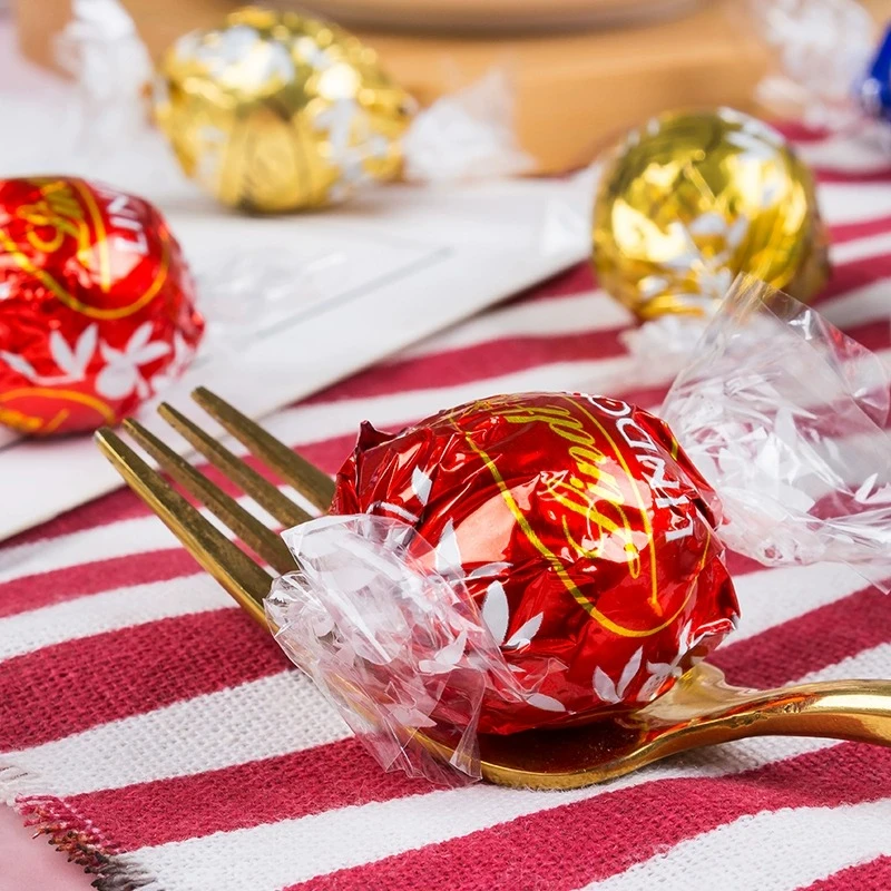 Lindt/瑞士莲进口瑞士莲软心巧克力球丝滑牛奶巧克力零食600g