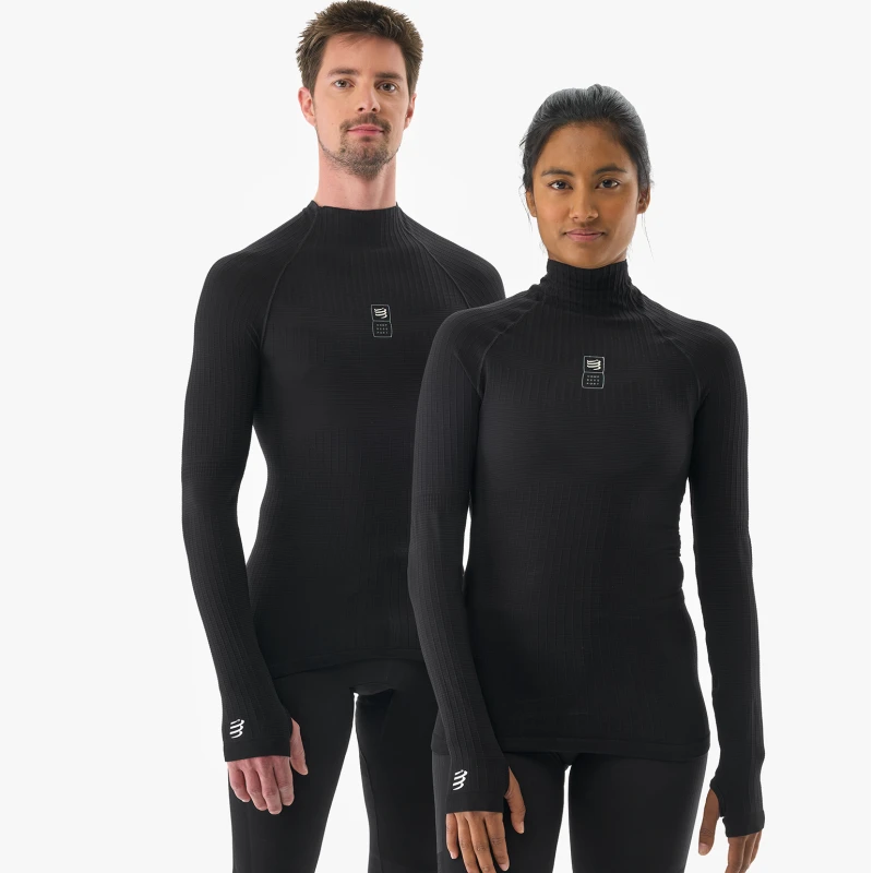 CS跑步贴身3D保暖110G长袖紧身上衣长袖户外速干跑步越野运动