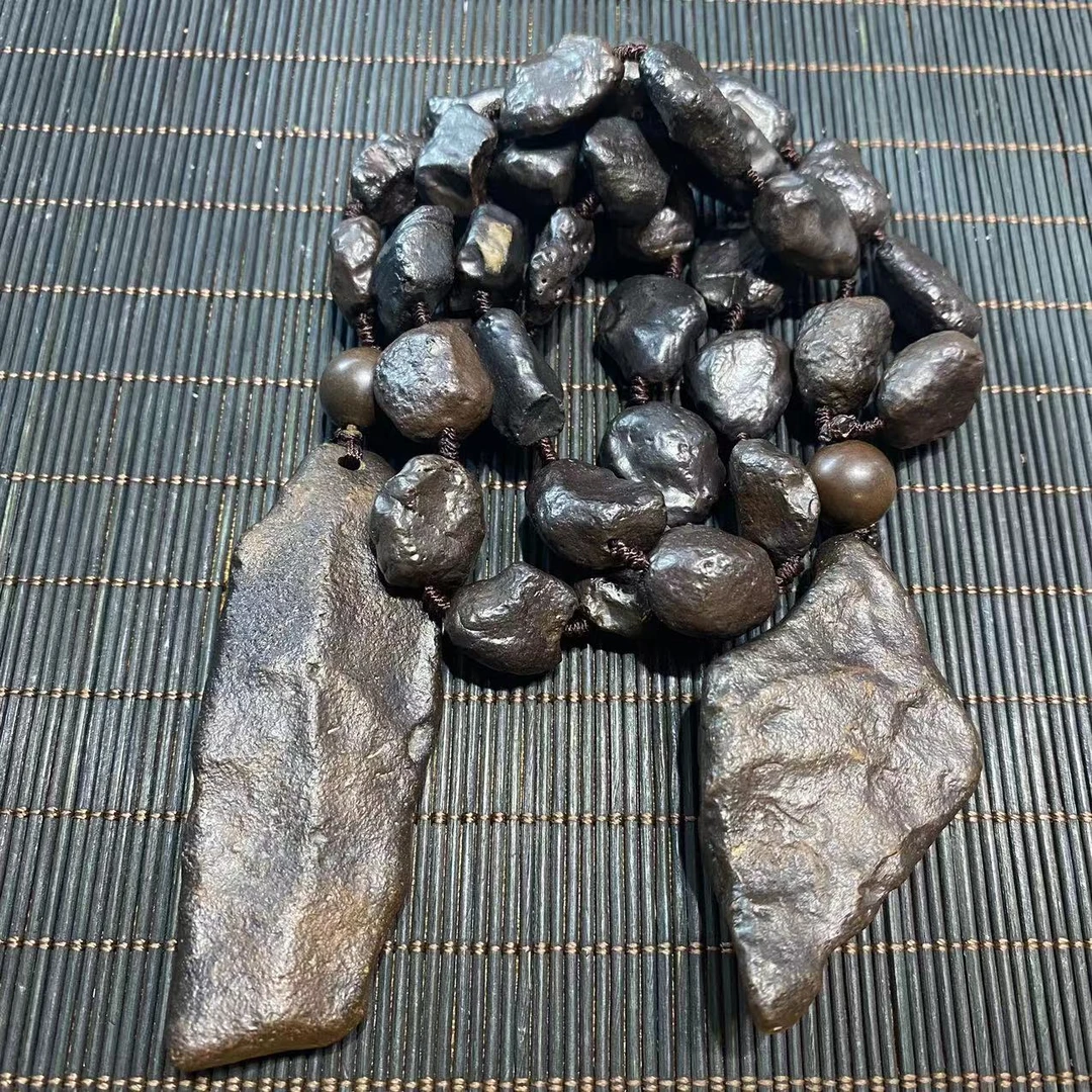 非金属项链 原籽养心石银制双坠项链民族风下单送泡水石体验装
