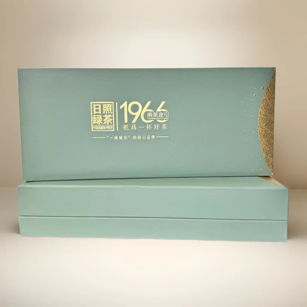 安大陆[1966礼盒]日照绿茶豌豆香浓香耐泡春茶送礼日照绿茶礼盒