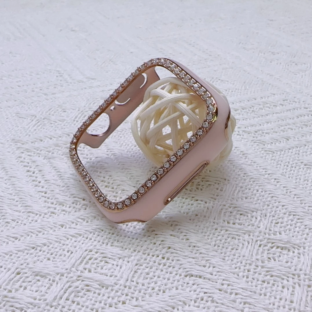 iwatch瓷感PC钻壳苹果手表保护壳适用于apple watch345678 SE
