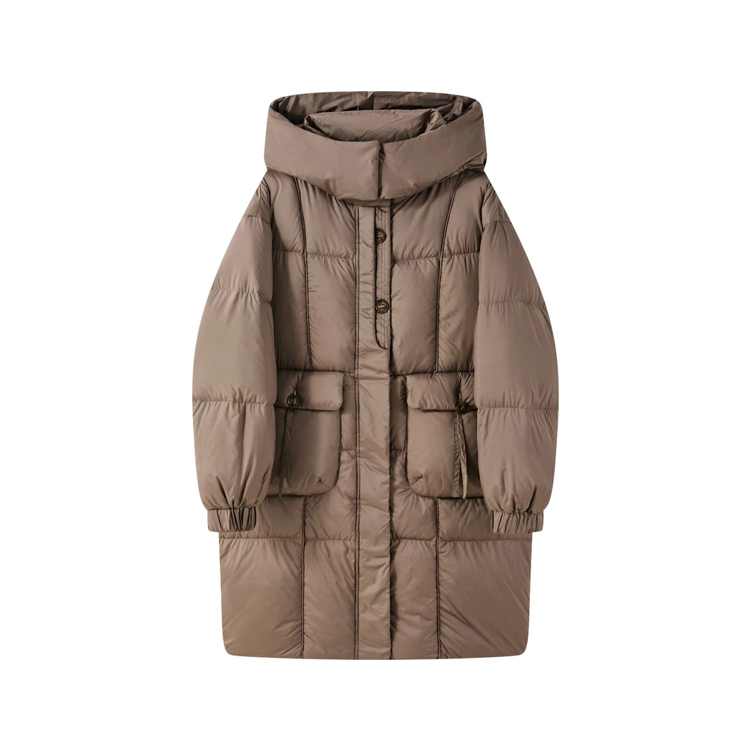 【南风知我意】可溯源安心90白鹅绒 泡芙系列设计款大口袋鹅绒服