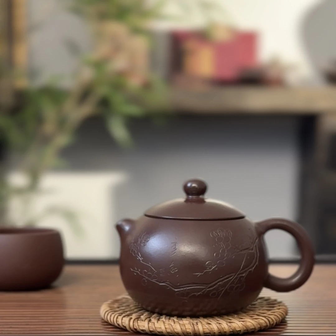 百目紫朱泥梅花小品西施（爽）