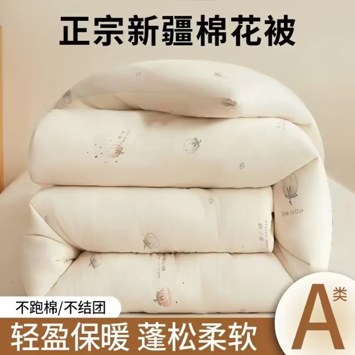 秋冬A类母婴级大豆纤维新疆棉花被加厚保暖宿舍家用单双人被芯