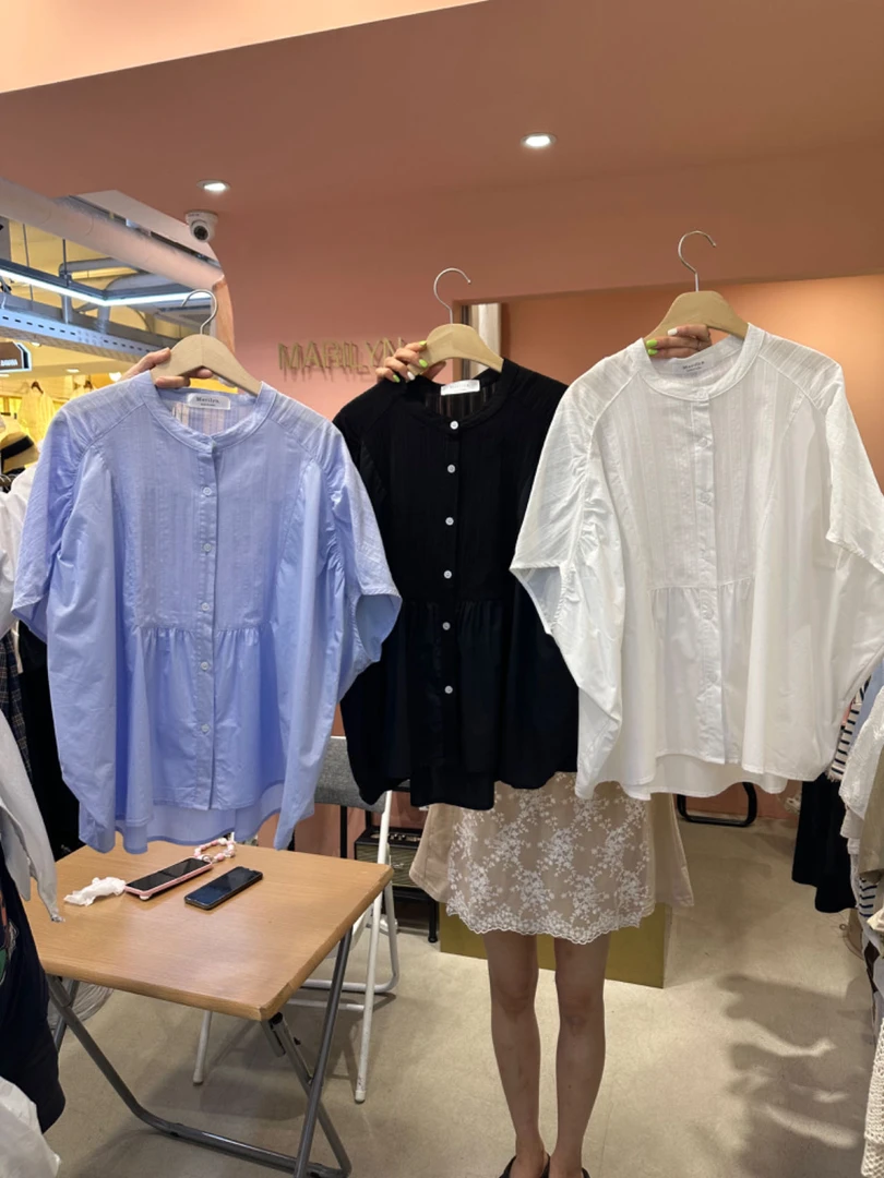 东大门正品ma-显薄设计感衬衫短袖（no退no换）