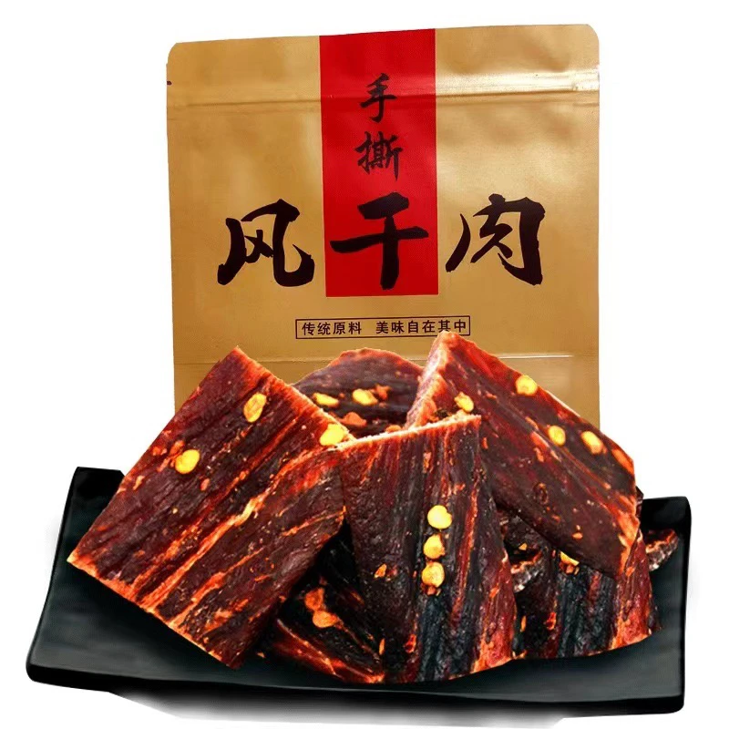 四川阆中张飞故乡风味肉干传统川味醇香美味手撕风干猪肉