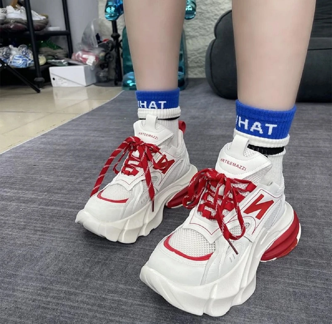 【GEYANTU】百搭老爹鞋夏季透气潮流ins韩版高帮厚底网面潮牌款式