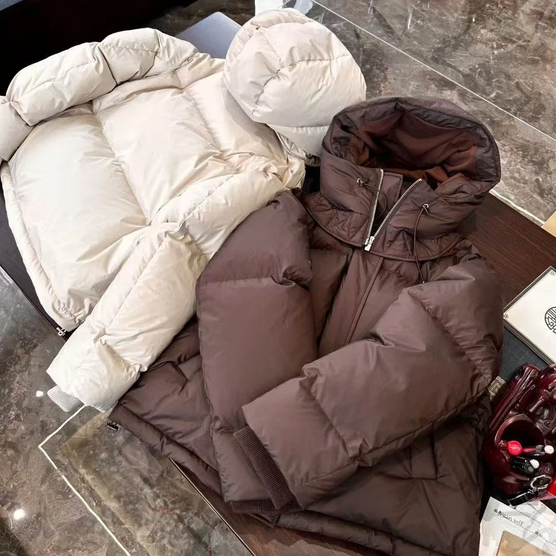 【L-P】2024冬超细纤维高密度面料90白鹅绒拆卸连帽羽绒服3451-430