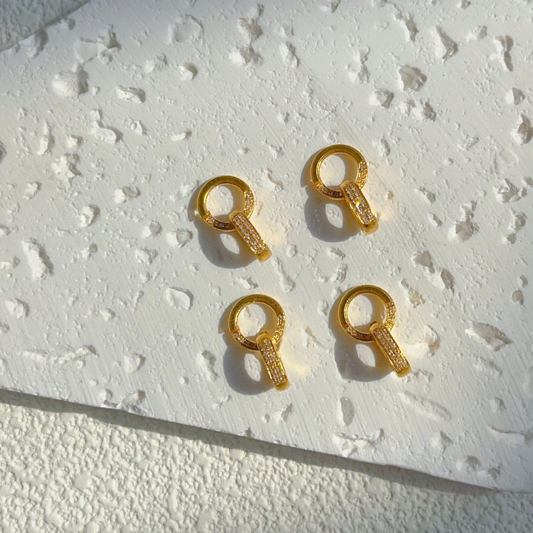 【灵兮珠宝】18K金 厚金精工万能扣（多样性发发其一）