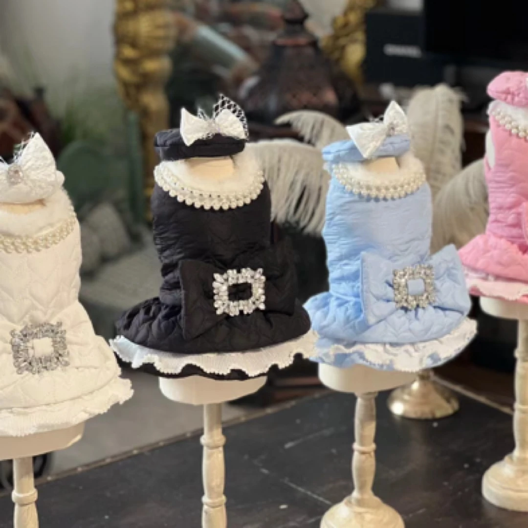 宠物衣服四色千金棉服