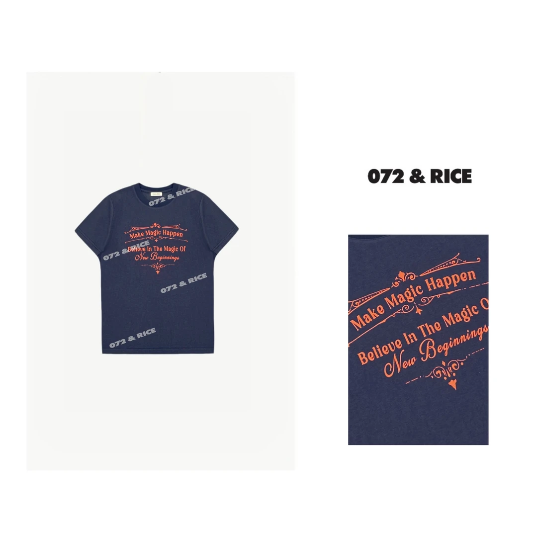072 & RICE【奇迹TEE】 夏季休闲圆领短袖T恤 24NB125Z*