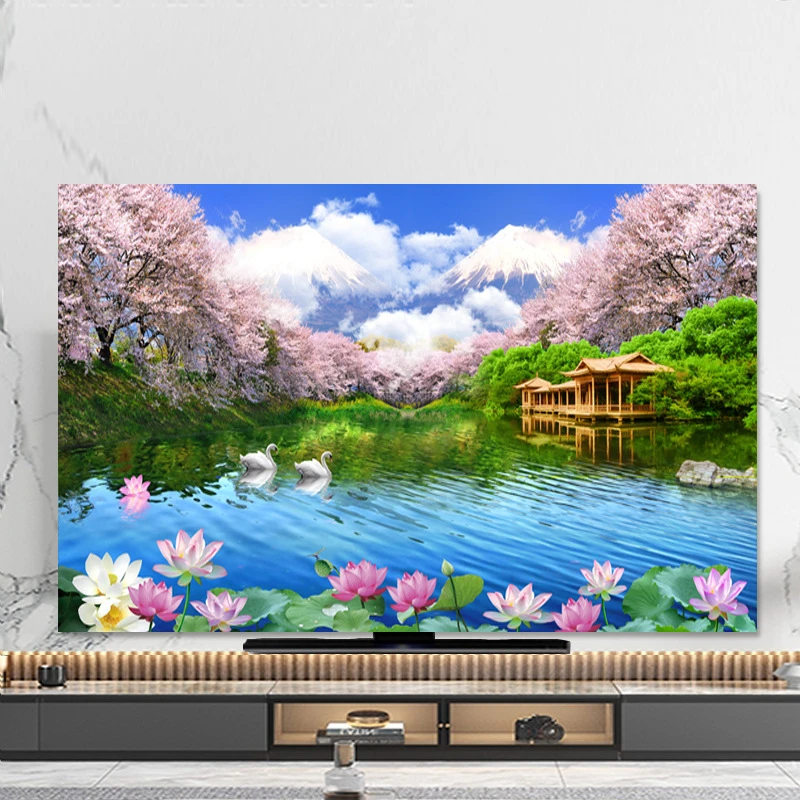 新款升级电视机罩防尘罩套家用挂式台式曲面通用电视机防尘布加厚