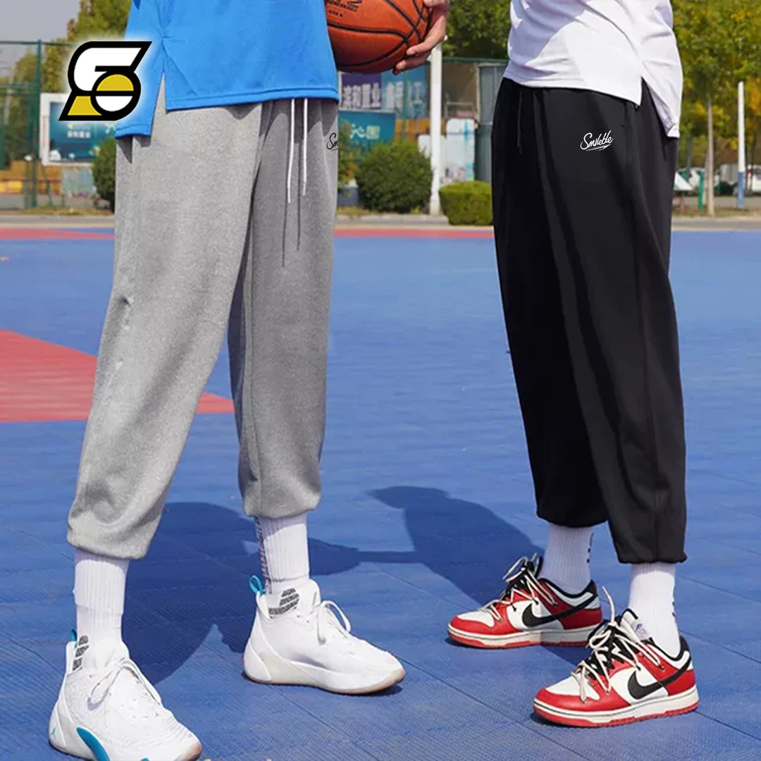 Smileble运动长裤篮球裤训练跑步卫裤潮流扎袜束脚裤秋冬加绒加厚