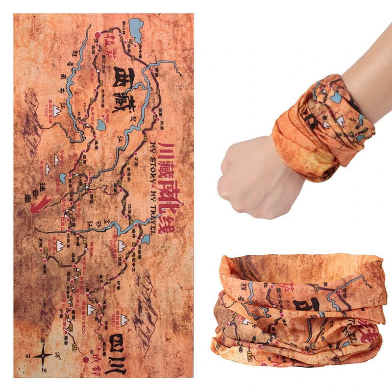 【春夏防风防晒透气冰丝头巾】战术头巾防风面罩百变头巾骑行面罩