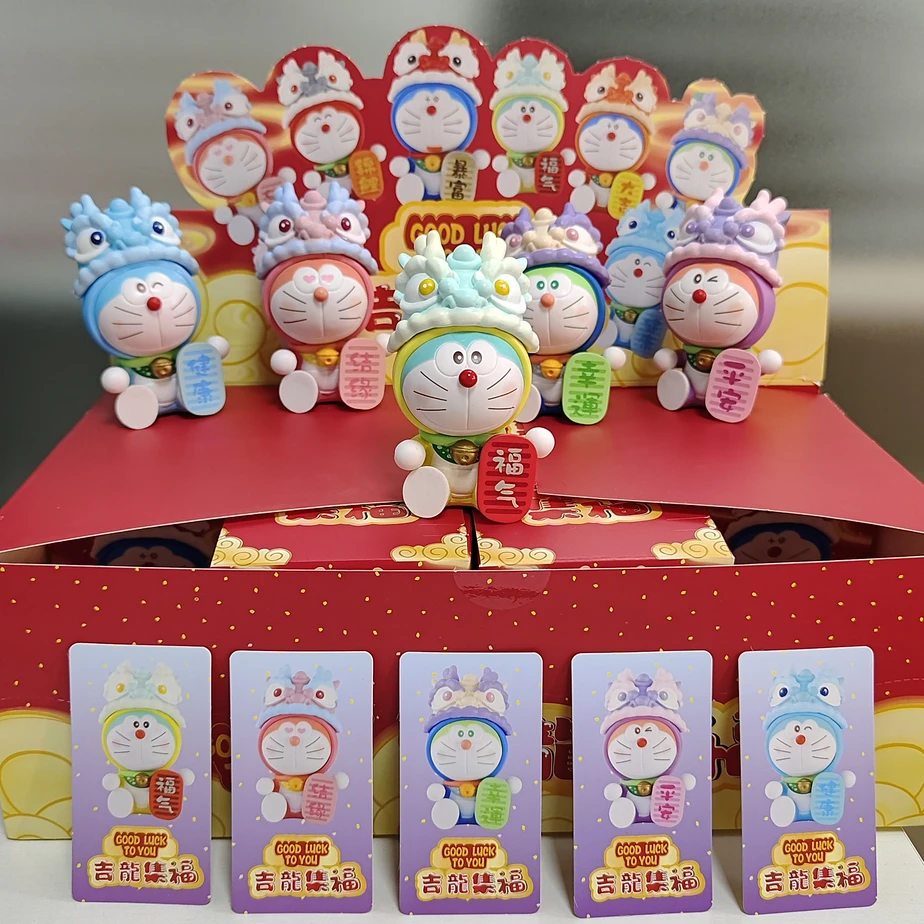 【拆盒】福哆啦A梦吉龙福盲盒潮玩叮当猫摆件可爱娃娃礼物手办