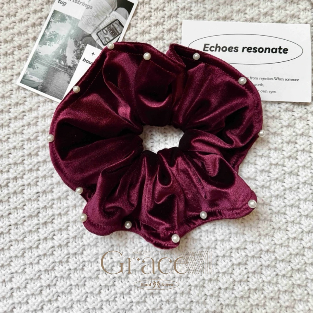 「圣诞浆果」韩国2024秋冬上新秋冬新款发绳发圈肠圈丸子头