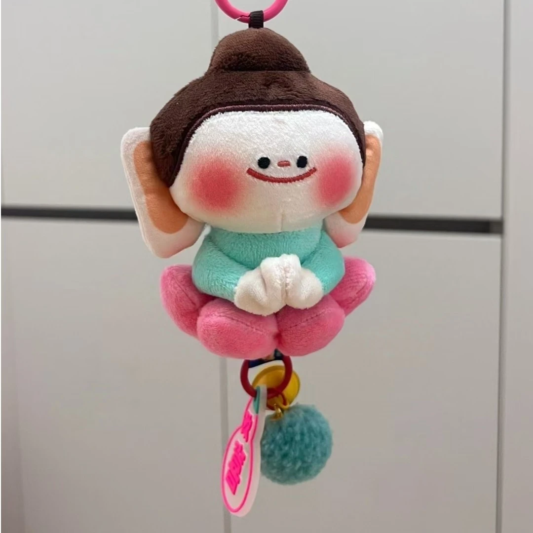 正版云冈石窟佛小伴莲花小佛文创纪念品钥匙扣玩偶毛绒挂件公仔萌