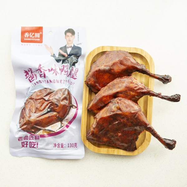 香亿园酱香味鸭腿130g*8袋  卤味开袋即食鲜香 M