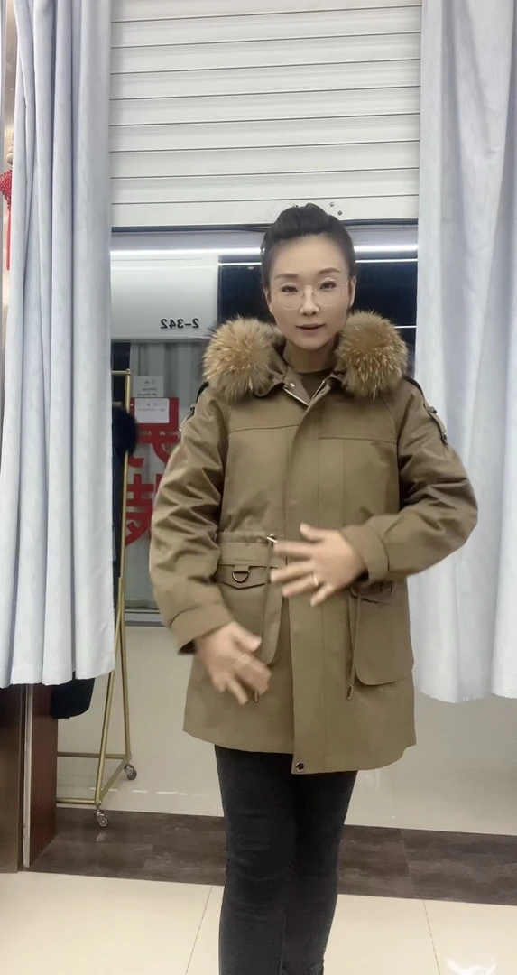 女装中长款派克服活里活面