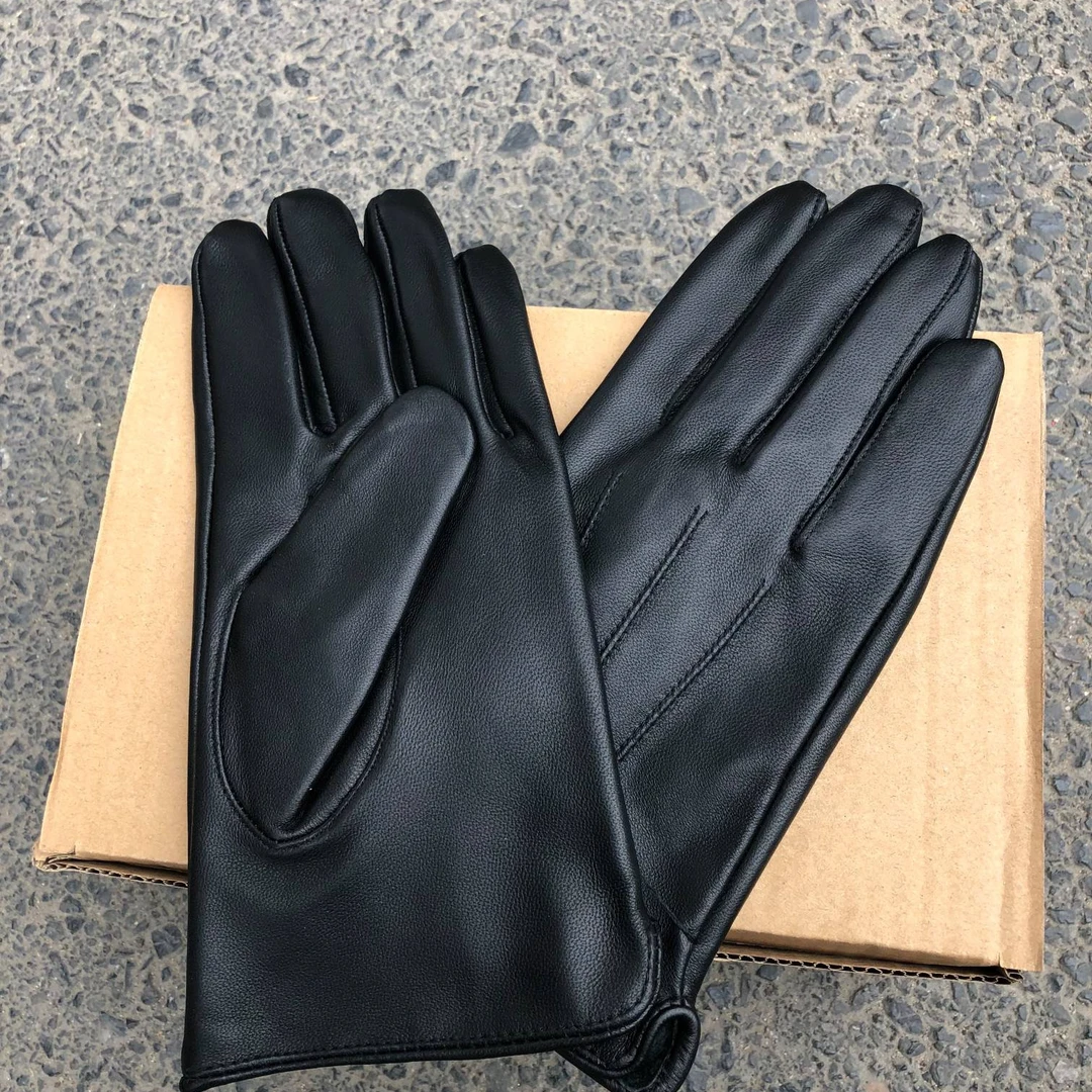 皮手套男士常服手套加绒加厚保暖皮手套