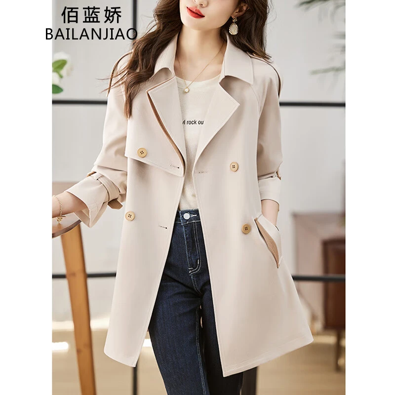 杭州意法风衣女款2025新款春秋洋气高端品牌小个子中长款外套大衣