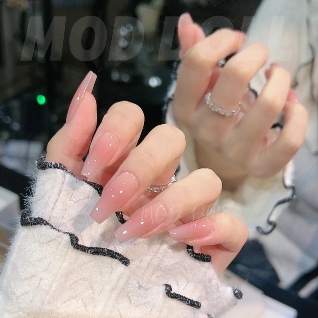 【纯欲腮红】纯欲裸色粉色紫调显白纯手工穿戴甲