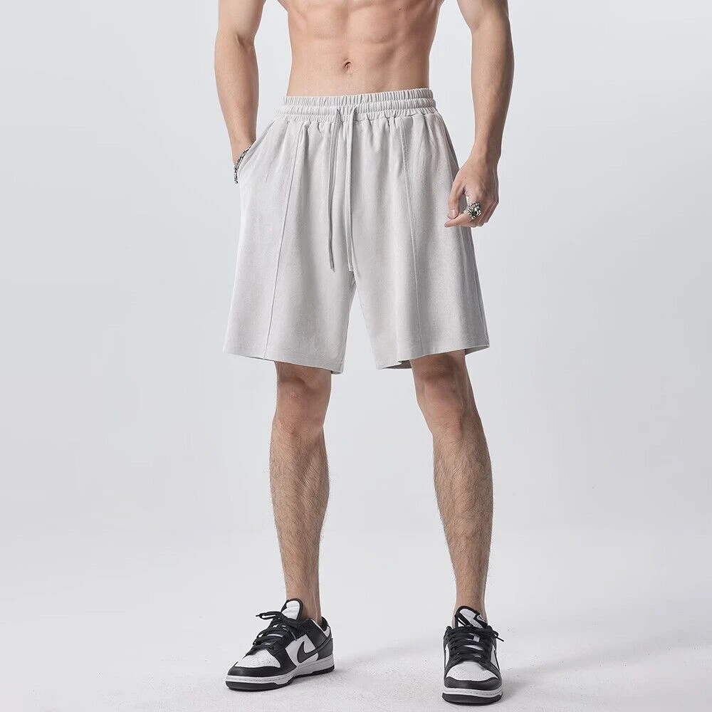 GYMDOG潮牌运动短裤男夏季薄款美式纯色休闲宽松健身训练五分裤子