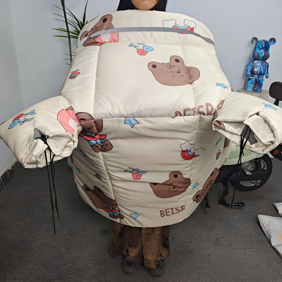 电动车挡风被冬季加绒加厚加大保暖冬季电瓶摩托车骑行防风罩通用