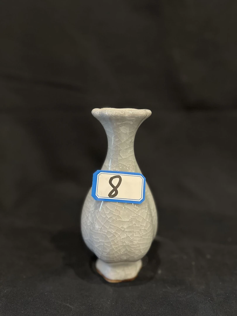 S80冰裂纹粉彩山水陶瓷瓶