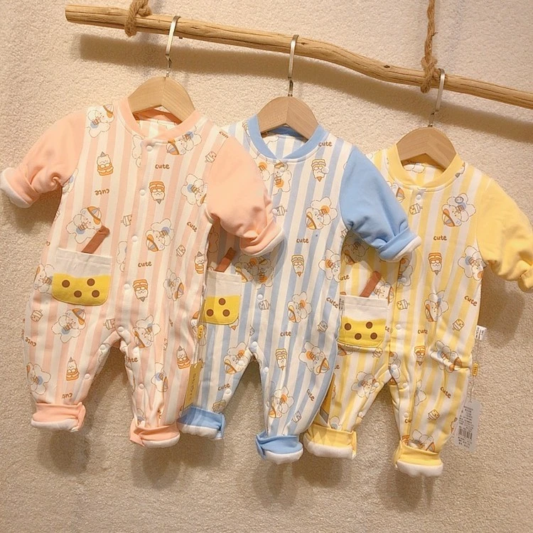 春款薄棉连体闭裆哈衣（100克左右）卡通