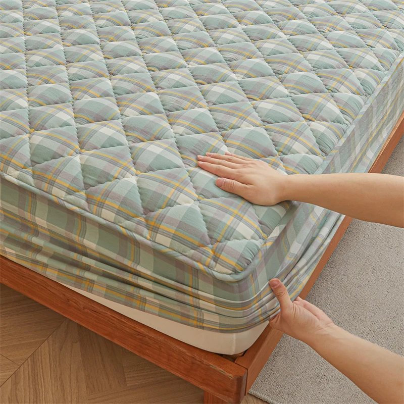 全棉加厚夹棉床笠2024年新款纯棉床罩夏季席梦思床套罩防滑床垫套