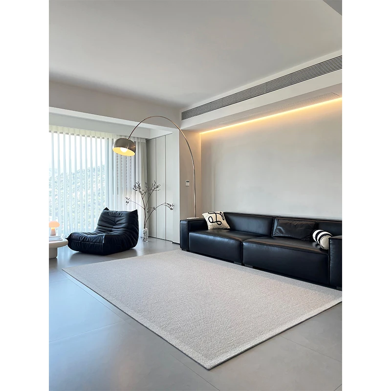 本宅慕泽高端家居现代极简风2025新款轻奢高级客厅羊毛地毯卧室垫