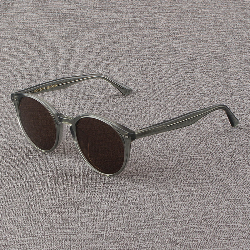 MOSCOT LEMTOSH太阳镜男款板材灰绿圆框眼镜复古偏光茶色墨镜女潮
