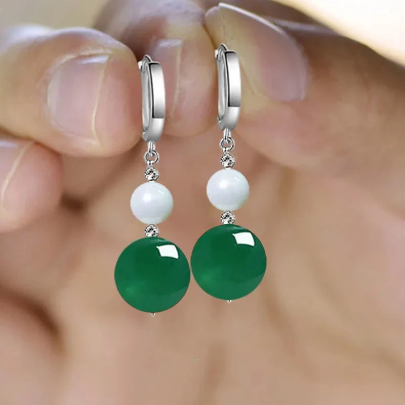 铜合金耳饰 轻奢百搭简约耳环女款气质复古防过敏镶嵌时尚素款