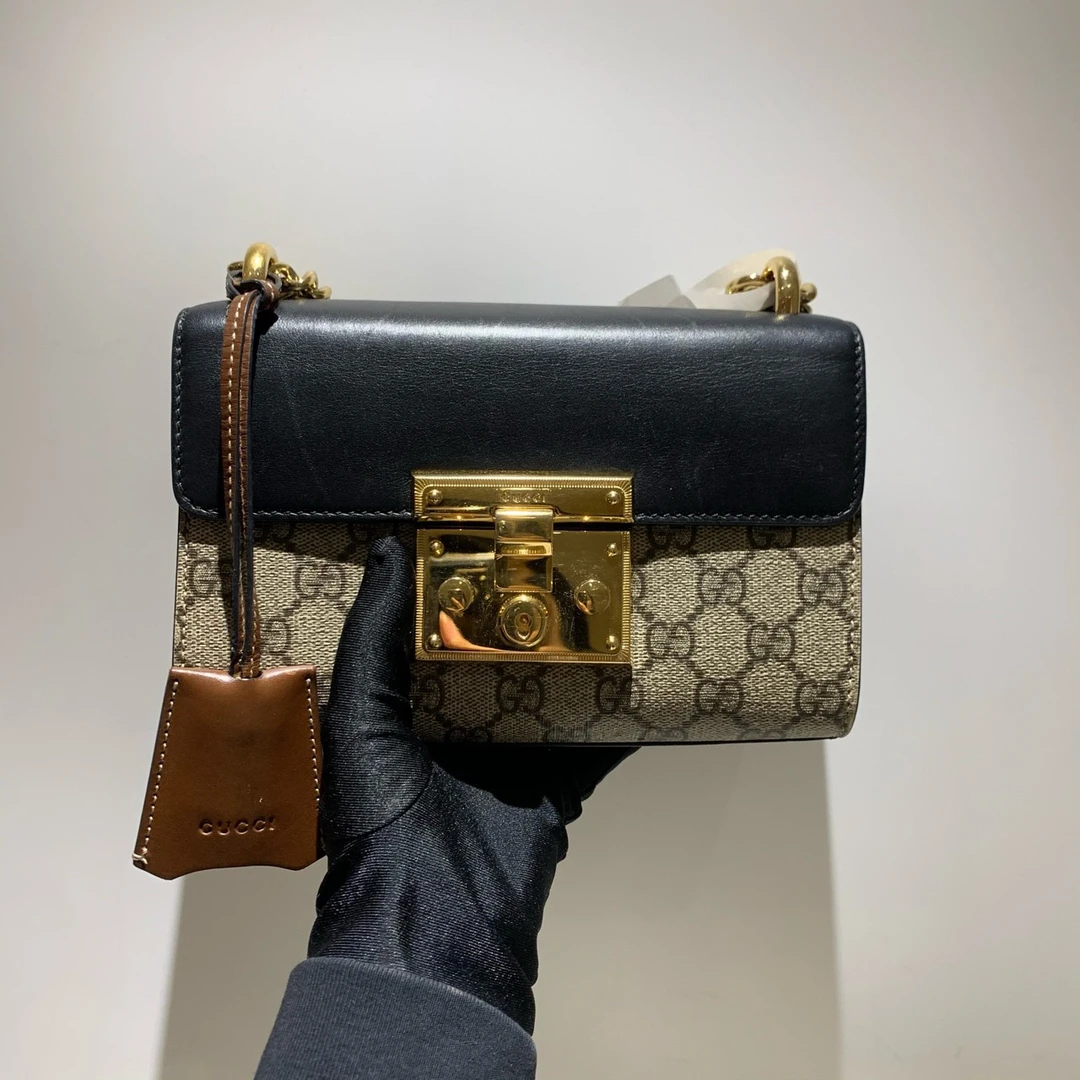 95新 GUCCI/GUCCI 10200972/KIKIFIFI/padlock包