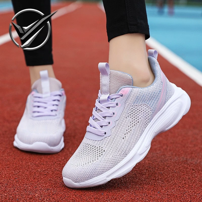 超轻跑步鞋女轻便减震初中学生高弹中考体育生专用运动跑鞋高中生