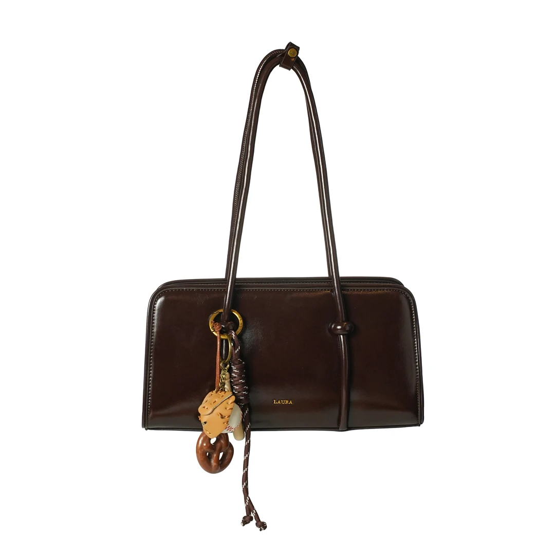 【点心专属】轻奢时尚简约风百搭女士新款手提包BV5051-乌木沉香