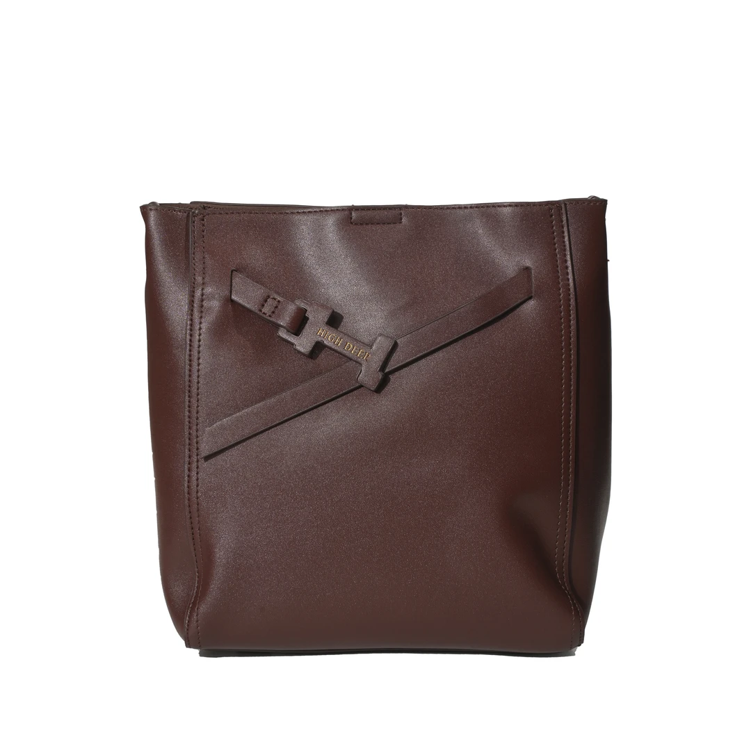 【点心专属】轻奢时尚简约风百搭女士新款手提单肩包HD0363-酒红色