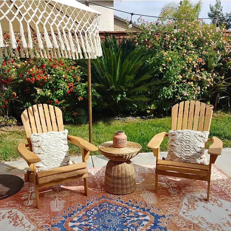 户外折叠椅靠背椅便捷实木沙滩椅阳台露台青蛙椅休闲露营椅民宿椅