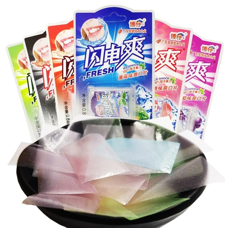 闪电爽多种口味网红膜片糖果香含片草莓柠檬爽口片薄荷含片清凉片
