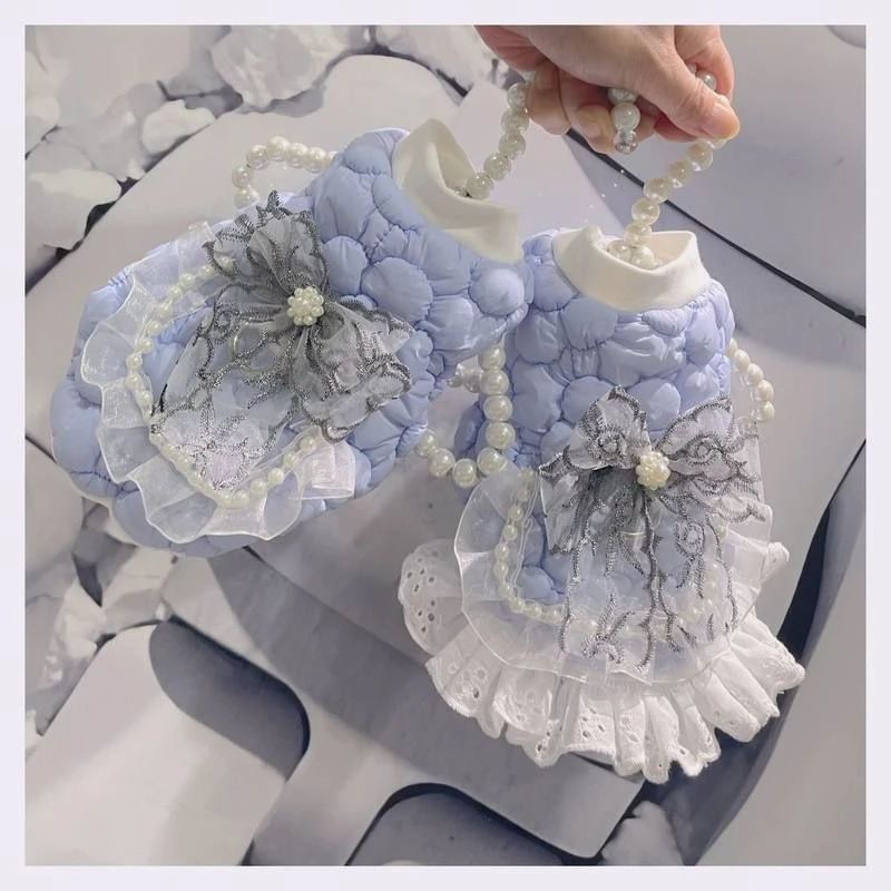 蕊塔儿小体宠物衣服加绒开扣款超厚保暖发热绒背心狗狗冬款棉衣